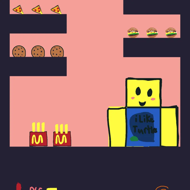 Noob eating by @m0m0n7