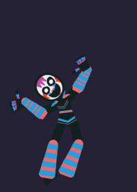 Glamrock puppet pose