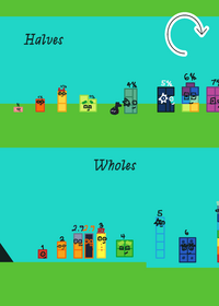 Numberblocks With Golden Infinity