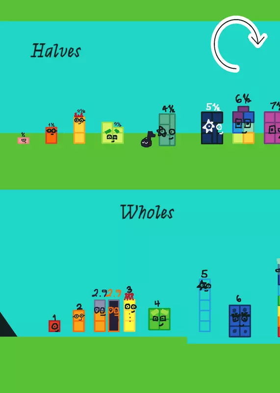 Numberblocks With Golden Infinity by @TwelveBlocks_Intender
