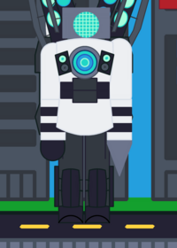 Upgraded scientist speaker man