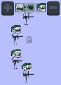 Troll face zombie