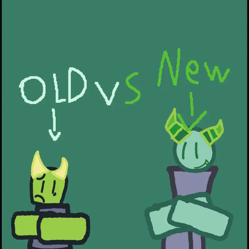 MY SUPER TUFF AND COOL OC BUT OLD VS NEW by @GAMY445