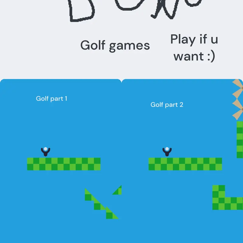 golf games I spent 10mins making 💀 by @tomwomm