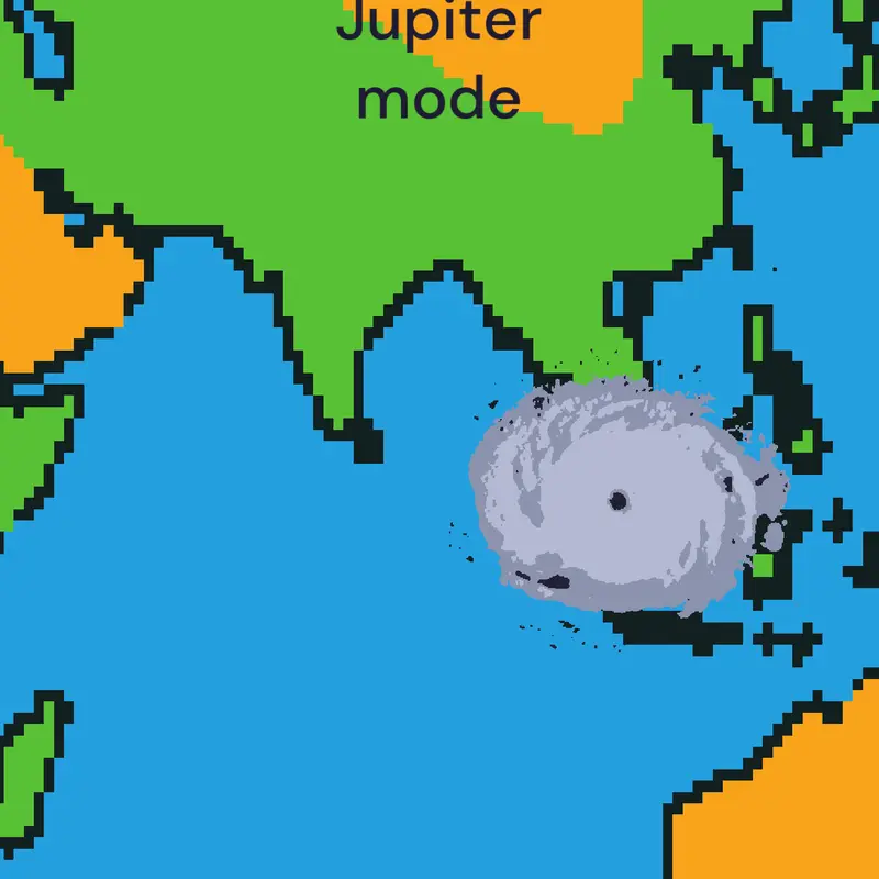 Earth and Jupiter by @UnofficialTon618