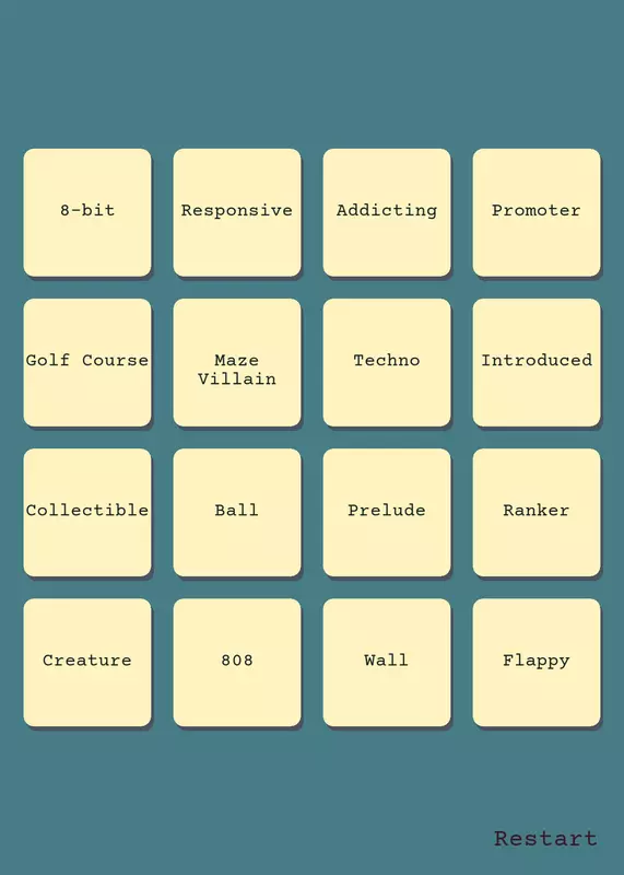Game by @jesse