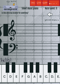 Sheet music piamo