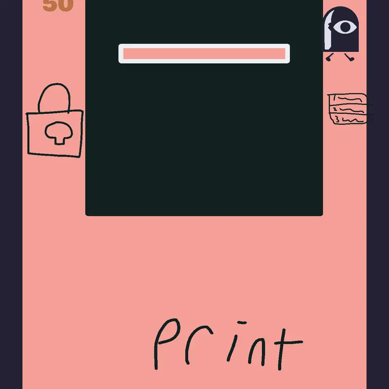 A printing game you print to get money by @antoES