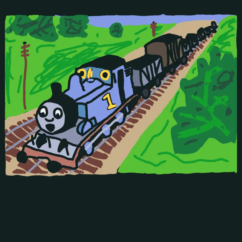 Thomas and the trucks by @Thomas0708