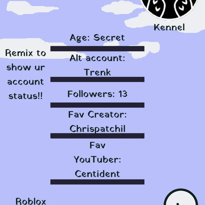Account status by @Kennel