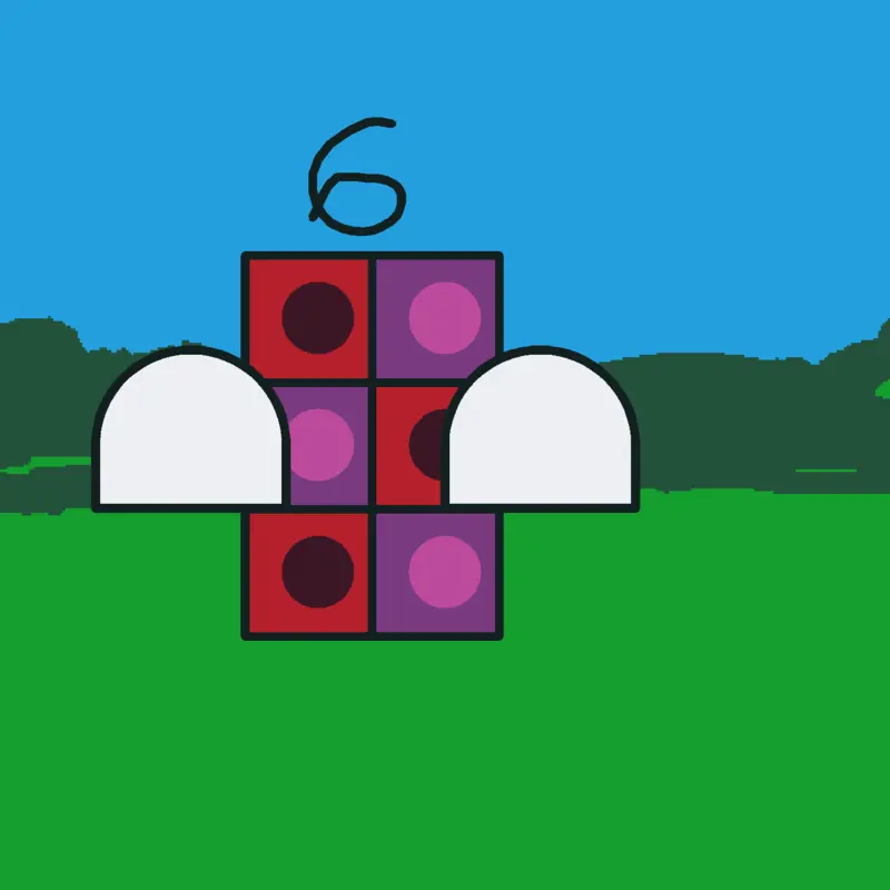 Number block by @1600ths_the_numberblock