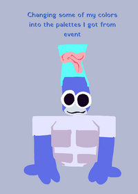New blue, suit, different color of the brain...