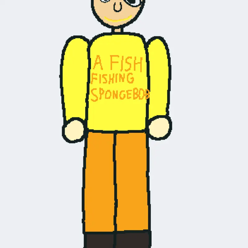 A FISH FISHING SPONGEBOB! reval by @MegaLilSquid
