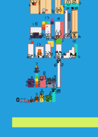Numberblocks Foot rally