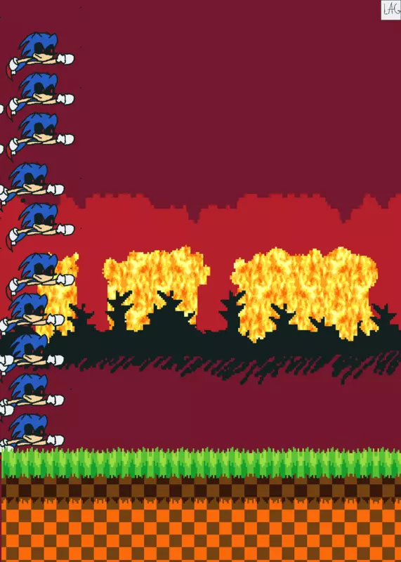 sonic.exe vs sonic by @LilianaMorales