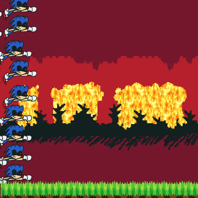 sonic.exe vs sonic by @LilianaMorales