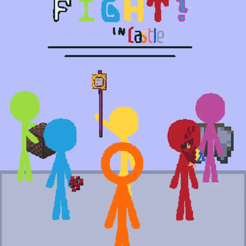 Sticks fight in castle! by @Mr_random-666