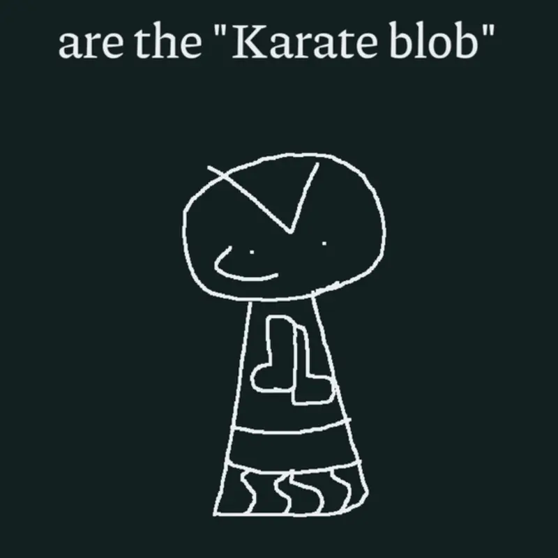 The Karate Blob by @sycovau