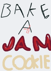 Bake a jam cookie