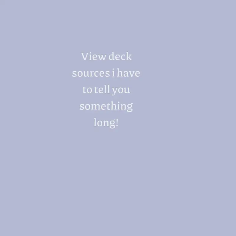 Welcome!  view deck source :3 by @SilentSolace