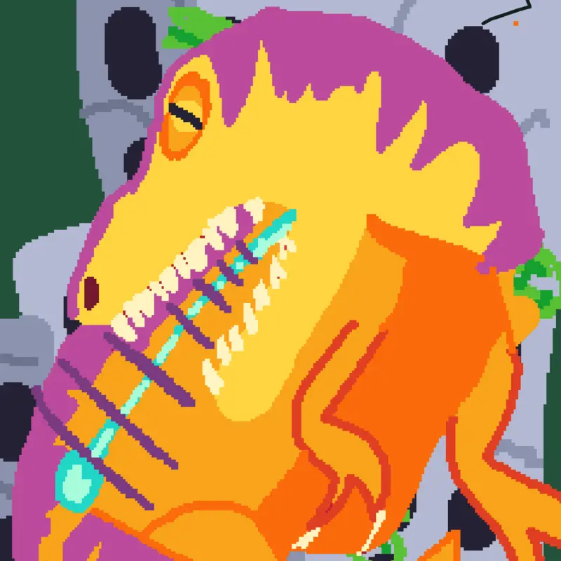 Sauron and Diablo t rex primal rage art by @braco_123-2