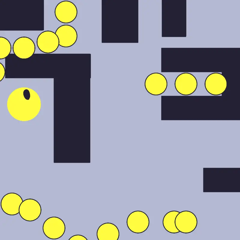 Pac man maze by @bearthekid