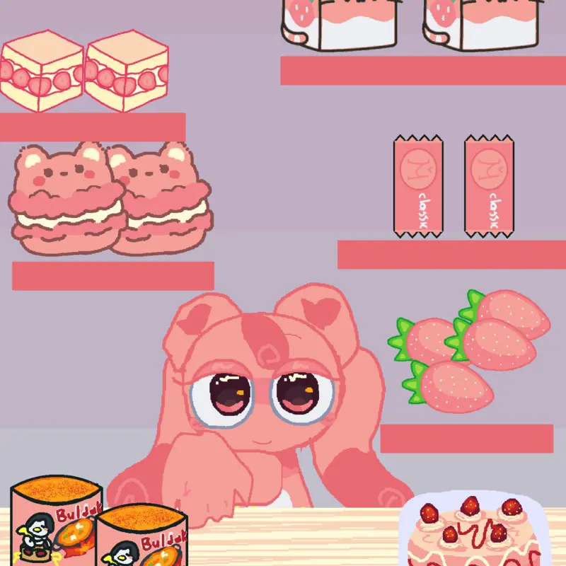 Mukbang whith heartsping by @kikia_kit