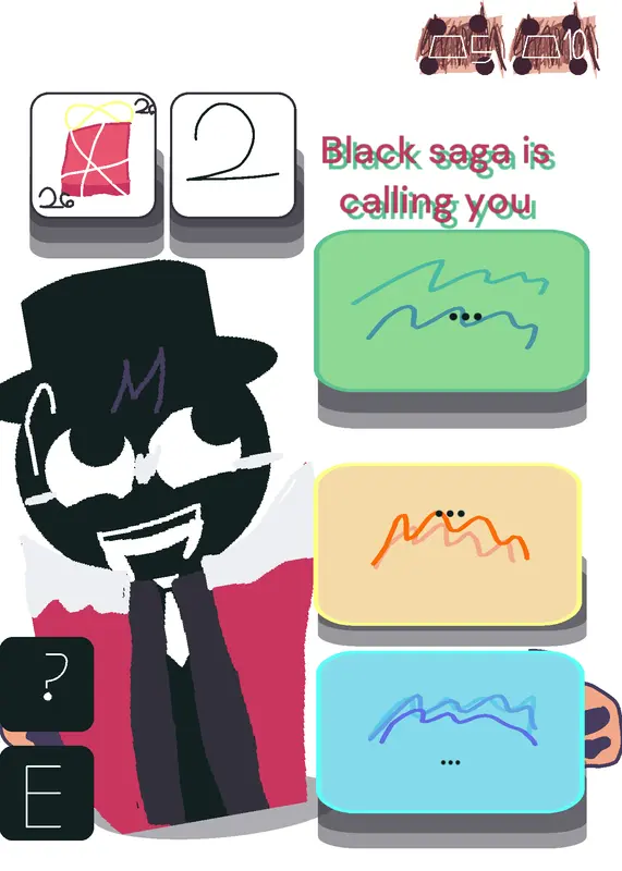 Sprunki black saga calling now! by @Sprunkiphase3atyoddu