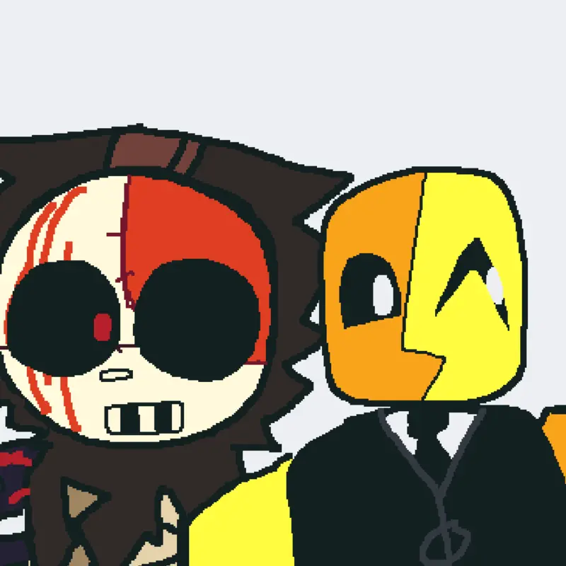 Forsaken and my OC👍 by @pizzetapixel