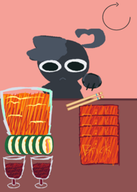 Lets mukbang with carl^^