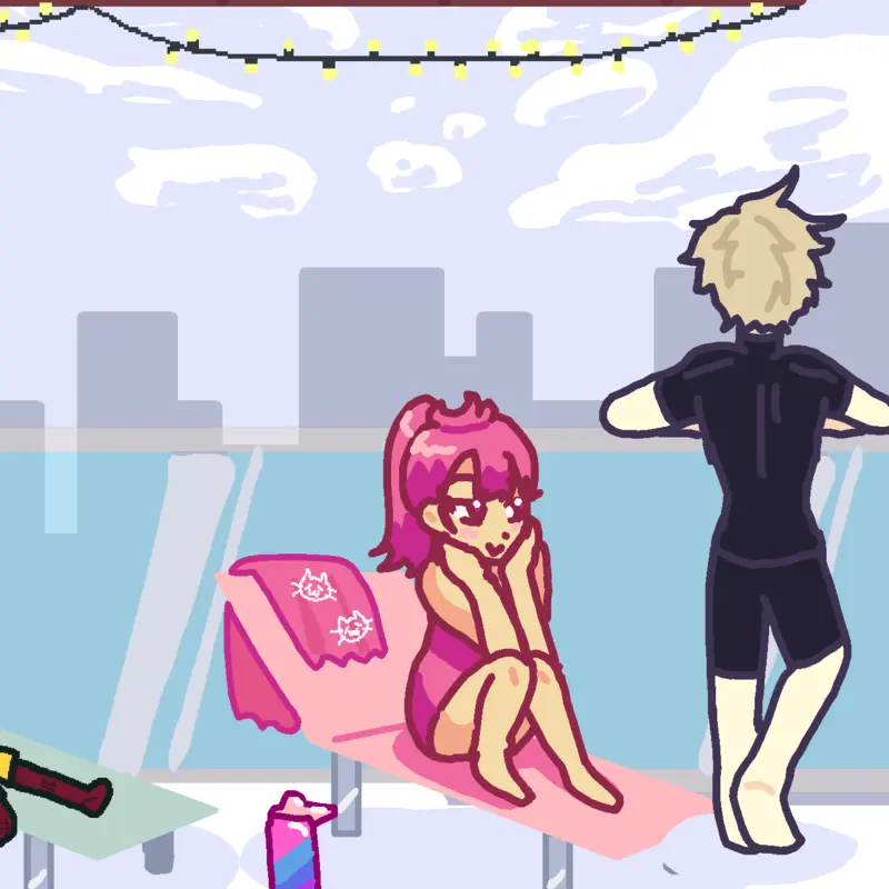 Party in the pool by @C0SM1C_B44R3N_1N_DW