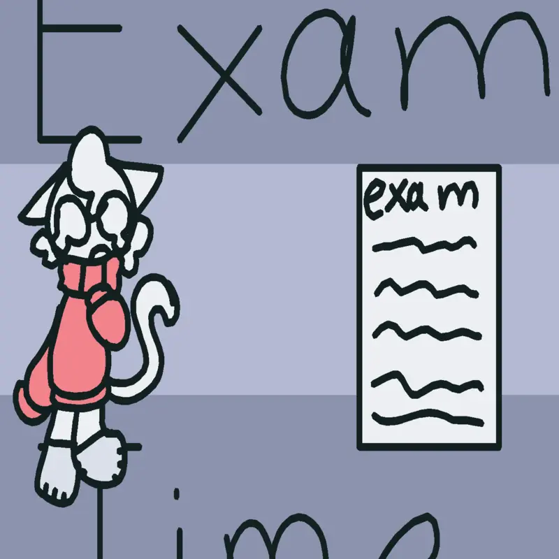 Run its exam time by @kitty_lover2748
