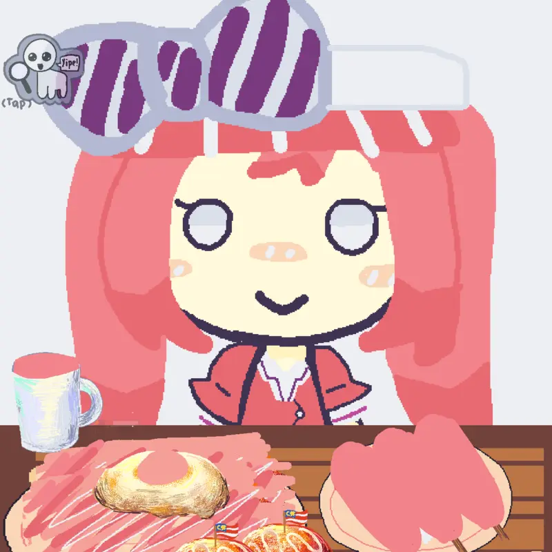 Mirumi's mukbang by @Mirumi_PinkVocalid