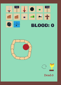Destroy your own skin and blood sim