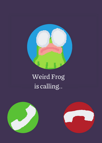 A weird frog is calling you...