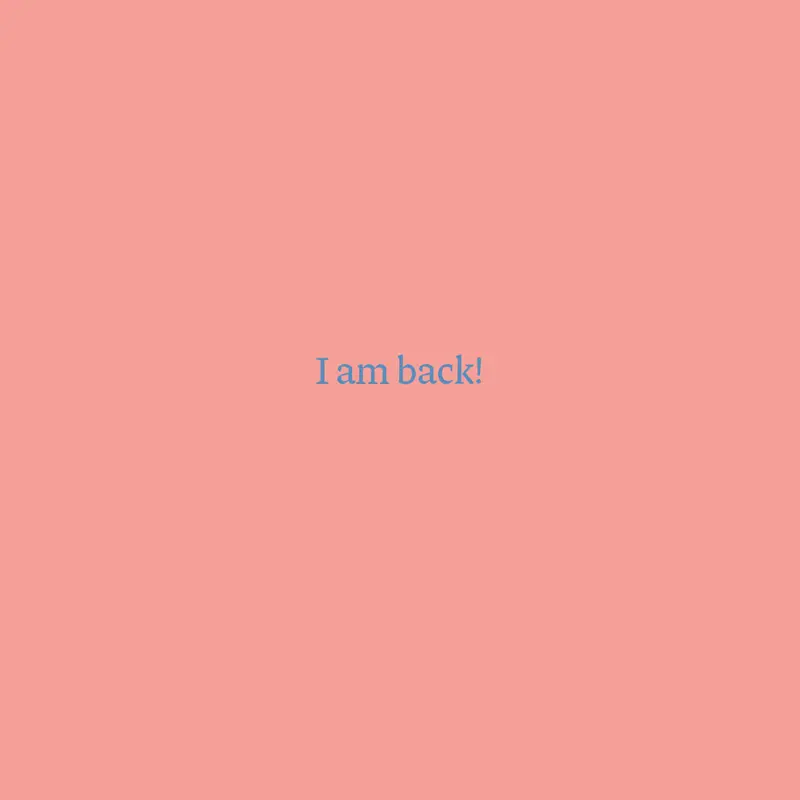 I AM BACK GUYS! YAAAAAAAAAAAAAAAAAAAY!!! by @Samuel_Coelho