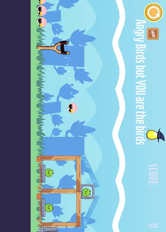 Angry Birds but YOU are the birds ! by @Pulchritudinous