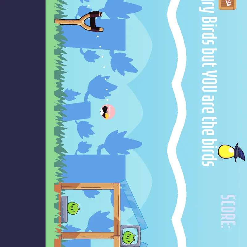 Angry Birds but YOU are the birds ! by @Pulchritudinous