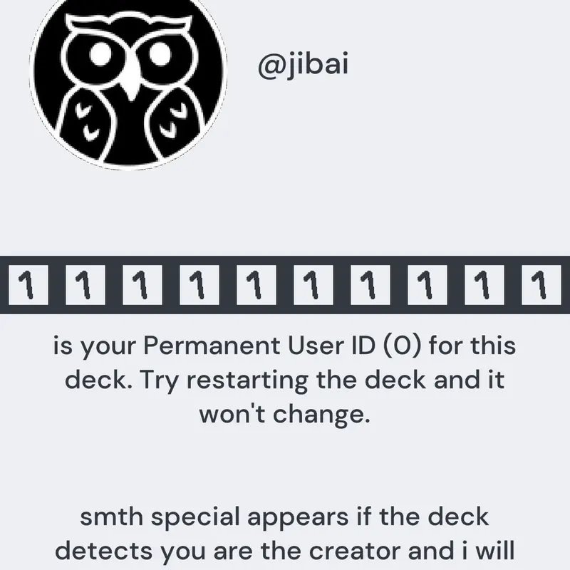 user id test by @cbxxs