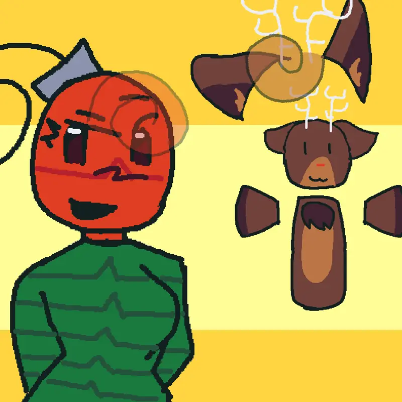 Bobette and rudie!! by @making_games_here