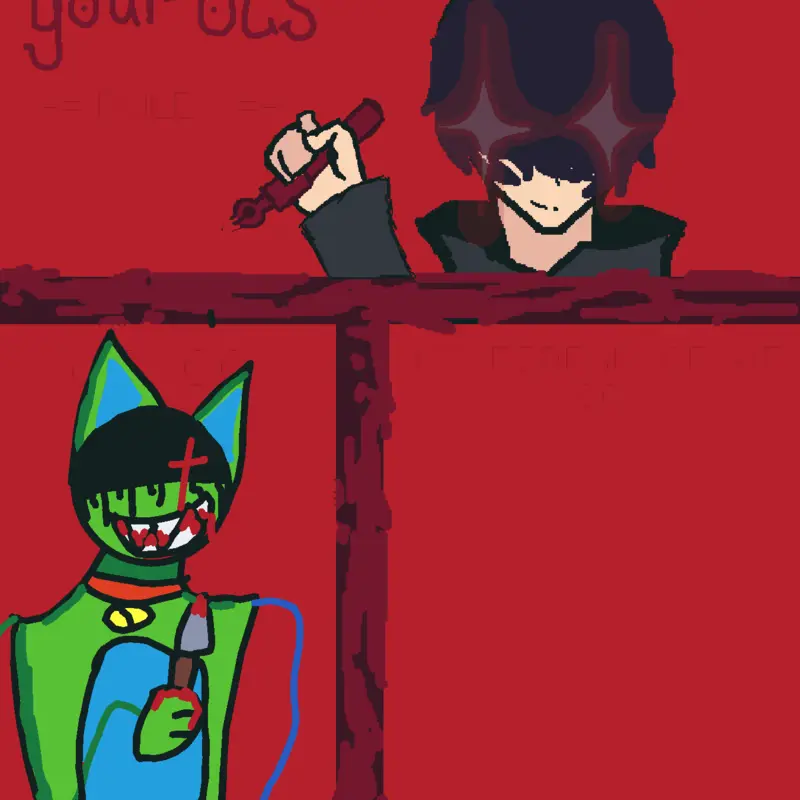 MY OC CYANIDE >:) by @furrykid1227