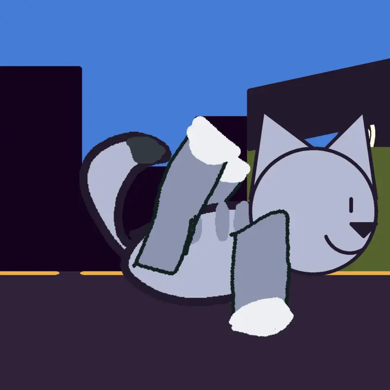 Ai wolf walk but fry by @emojisilly