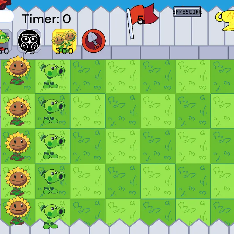 Plants vs zombies but you are in it by @ChoppyPlaytime
