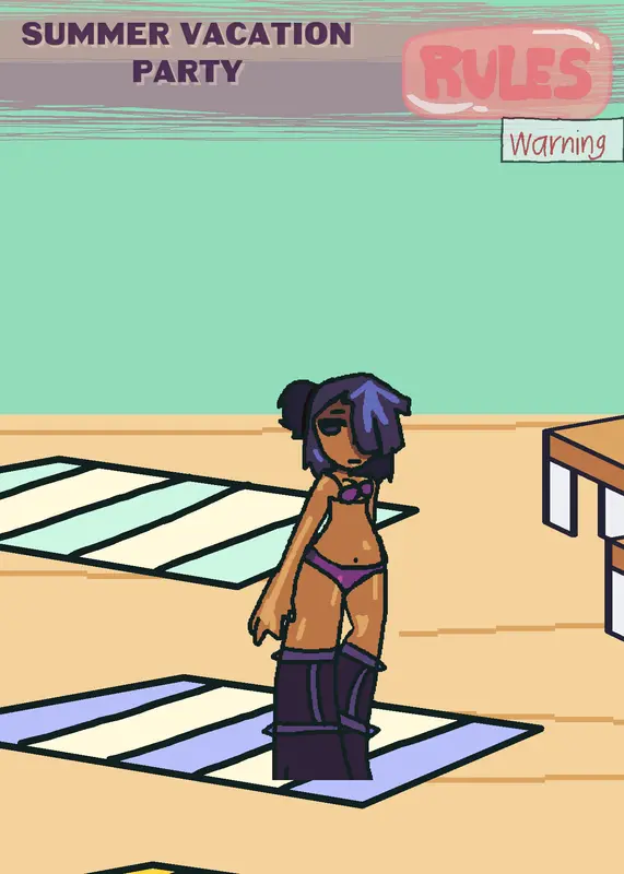 bikini girls' beach party by @zjhxzjhz
