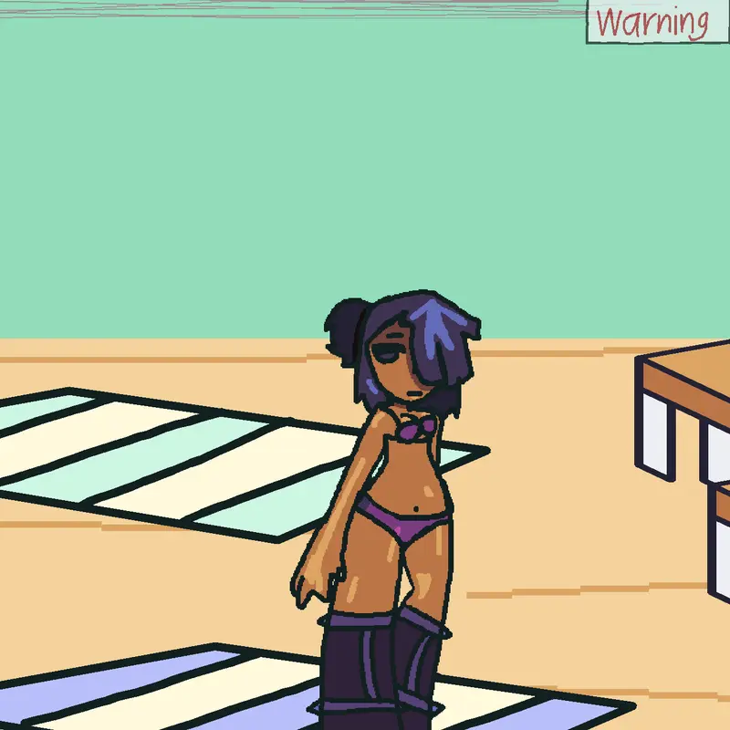 bikini girls' beach party by @zjhxzjhz