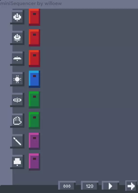 miniSequencer by @willoew