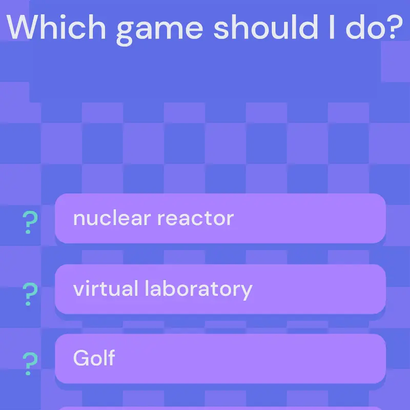 Which game should I do? by @Danvictfally