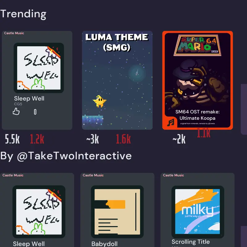 Castle Music App by @TakeTwo_Interactive