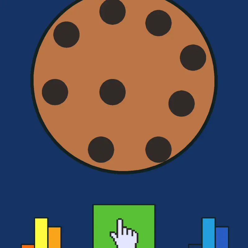 Cookies clicker test by @LilaAlsoKnownAsLizzie