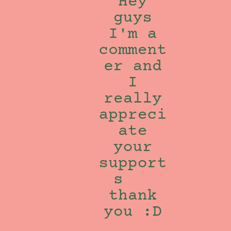 About me (I'm a commenter) by @CommentingGuyXD